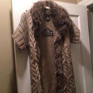 Cute Fur Trimmed Sweater